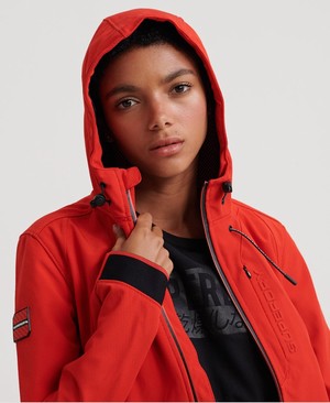 Superdry Hooded SD-Windtrekker Női Kabát Fekete/Piros | XDMNH4531